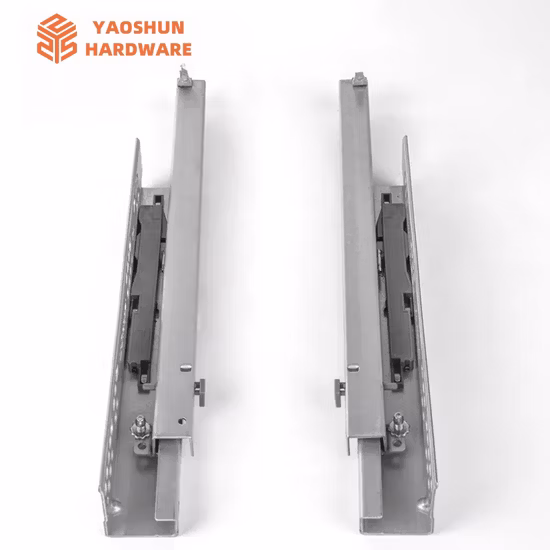 Diapositivas de cajón de Cierre Suave ocultas, corredera de cajón de montaje inferior con extensión completa, herrajes para muebles de cocina