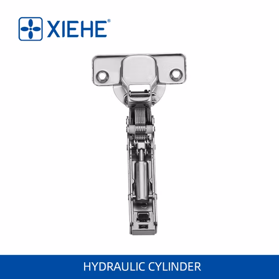 Bisagra de puerta de gabinete con amortiguación hidráulica ajustable con clip en 3D